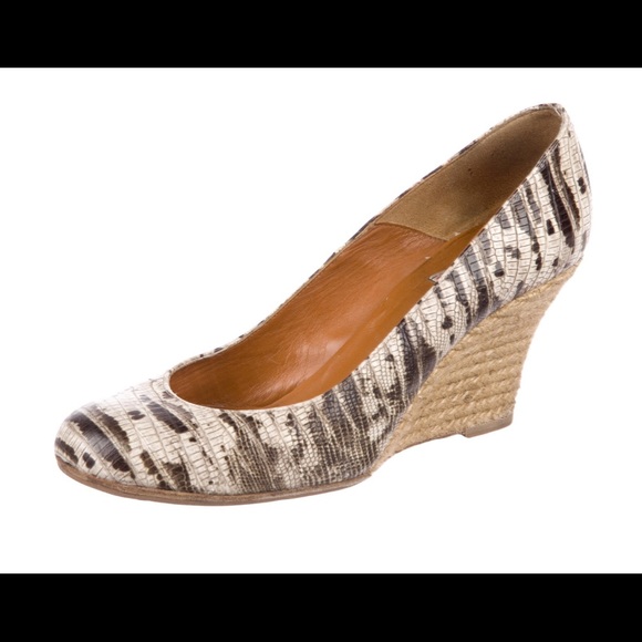 Lanvin Shoes - Lanvin embossed snakeskin espadrille wedges Lanvin Shoes - Lanvin embossed snakeskin espadrille wedges